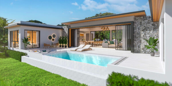 Modern 3 Bedroom Pool Villa with Sea View in Lamai, Koh Samui – For Sale