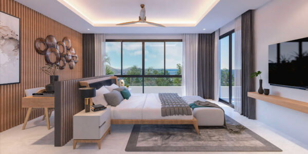 Modern 3 Bedroom Pool Villa with Sea View in Lamai, Koh Samui – For Sale