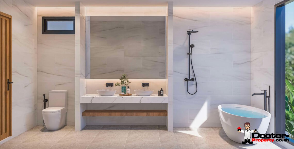 Modern 3 Bedroom Pool Villa with Sea View in Lamai, Koh Samui – For Sale