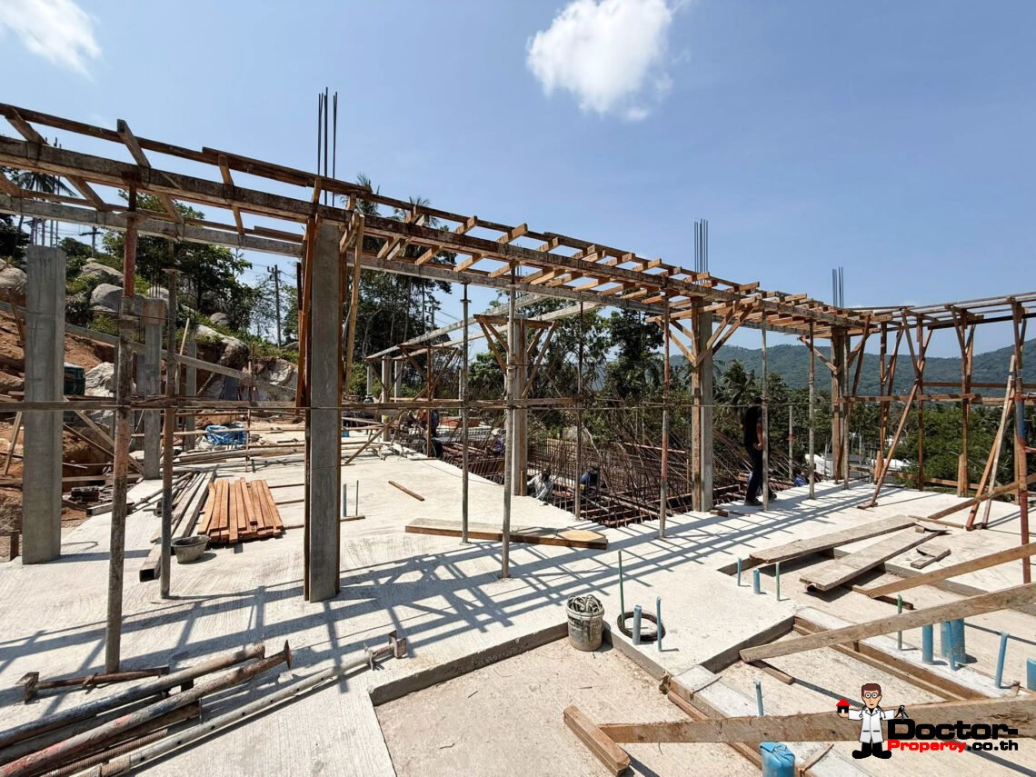 Modern 3 Bedroom Pool Villa with Sea View in Lamai, Koh Samui – For Sale