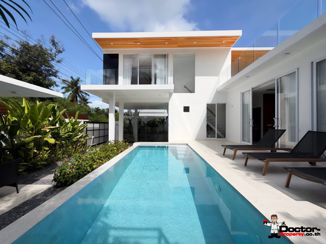 Stylish 3 Bedroom Private Pool Villa in Mae Nam, Koh Samui – For Sale