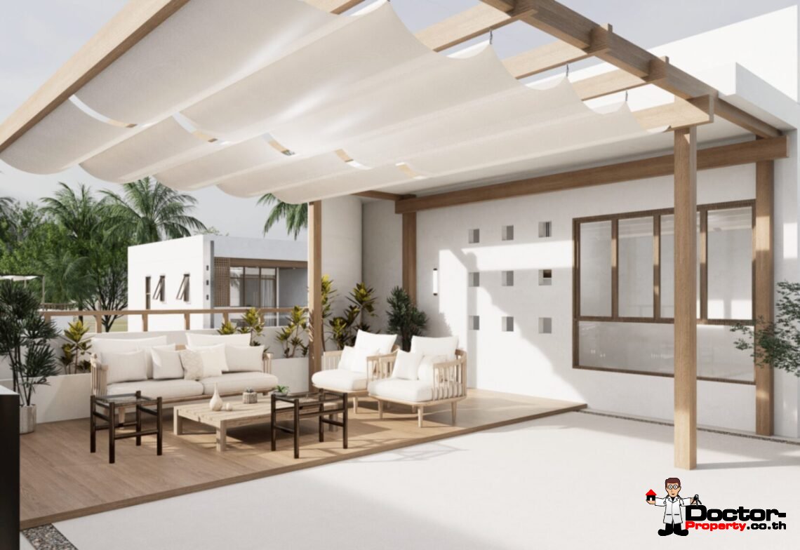 Tropical Modern 2 Bedroom Private Pool Villa in Mae Nam, Koh Samui – For Sale