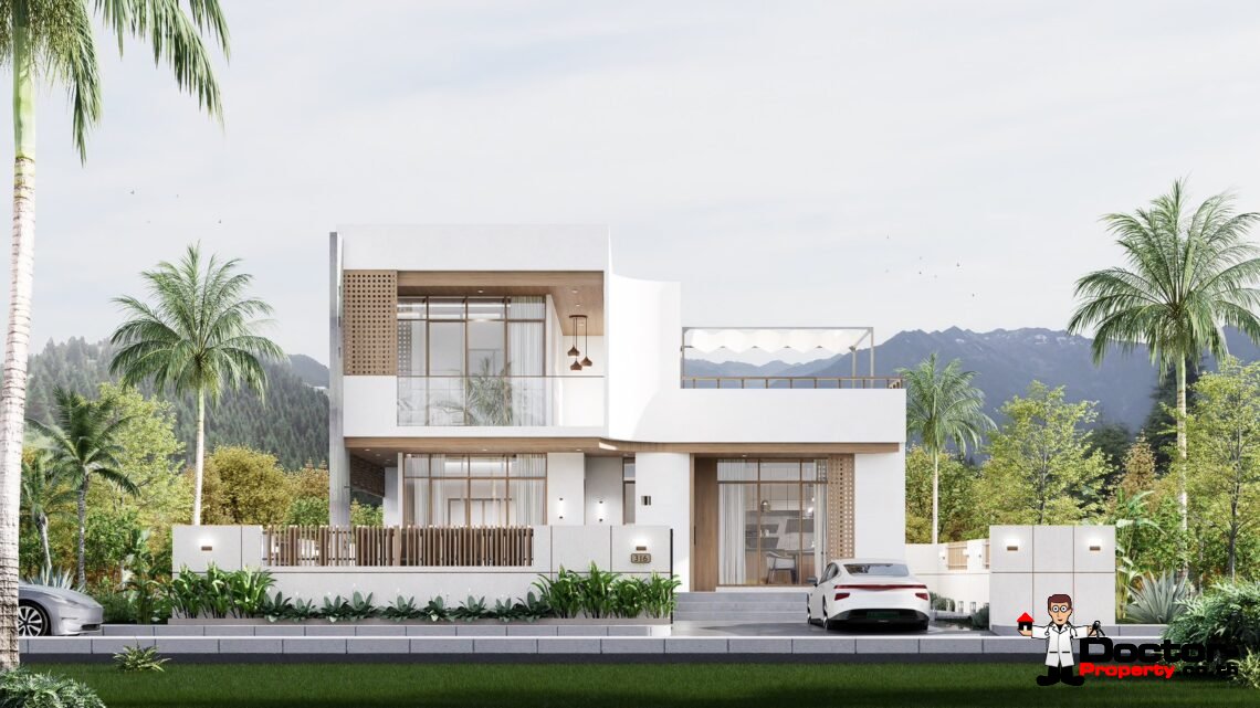 Tropical Modern 2 Bedroom Private Pool Villa in Mae Nam, Koh Samui – For Sale