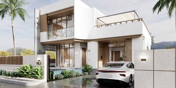 Tropical Modern 2 Bedroom Private Pool Villa in Mae Nam, Koh Samui – For Sale