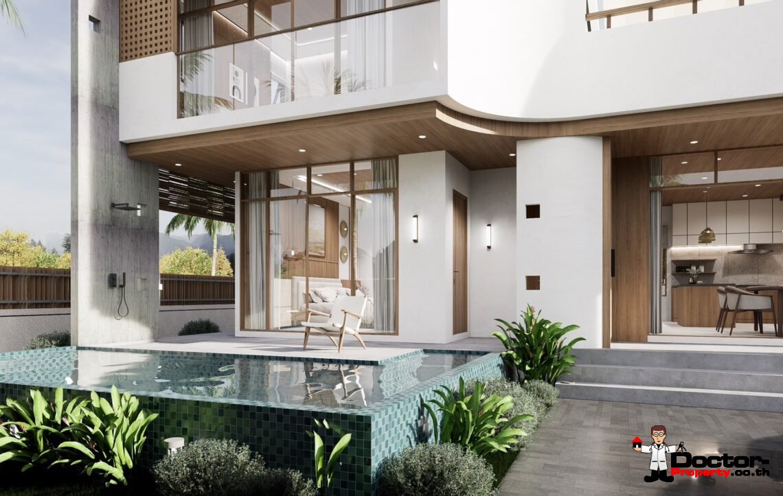 Tropical Modern 2 Bedroom Private Pool Villa in Mae Nam, Koh Samui – For Sale