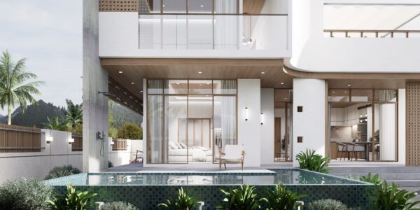 Tropical Modern 2 Bedroom Private Pool Villa in Mae Nam, Koh Samui – For Sale