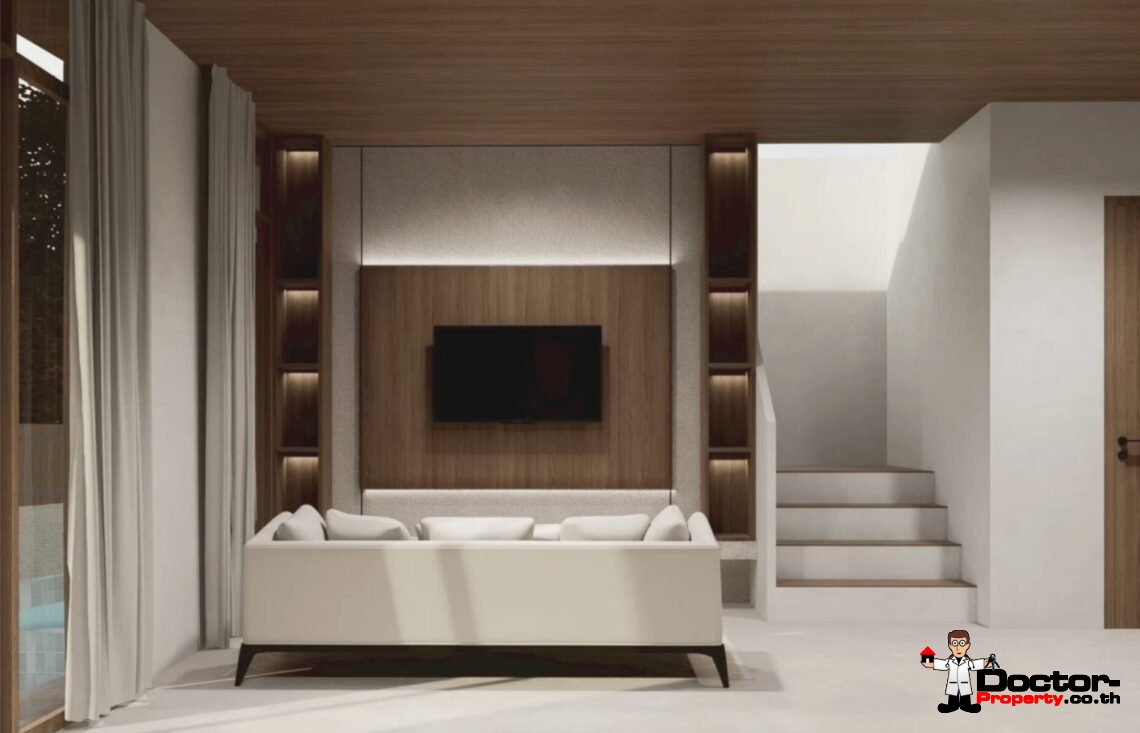 Tropical Modern 2 Bedroom Private Pool Villa in Mae Nam, Koh Samui – For Sale