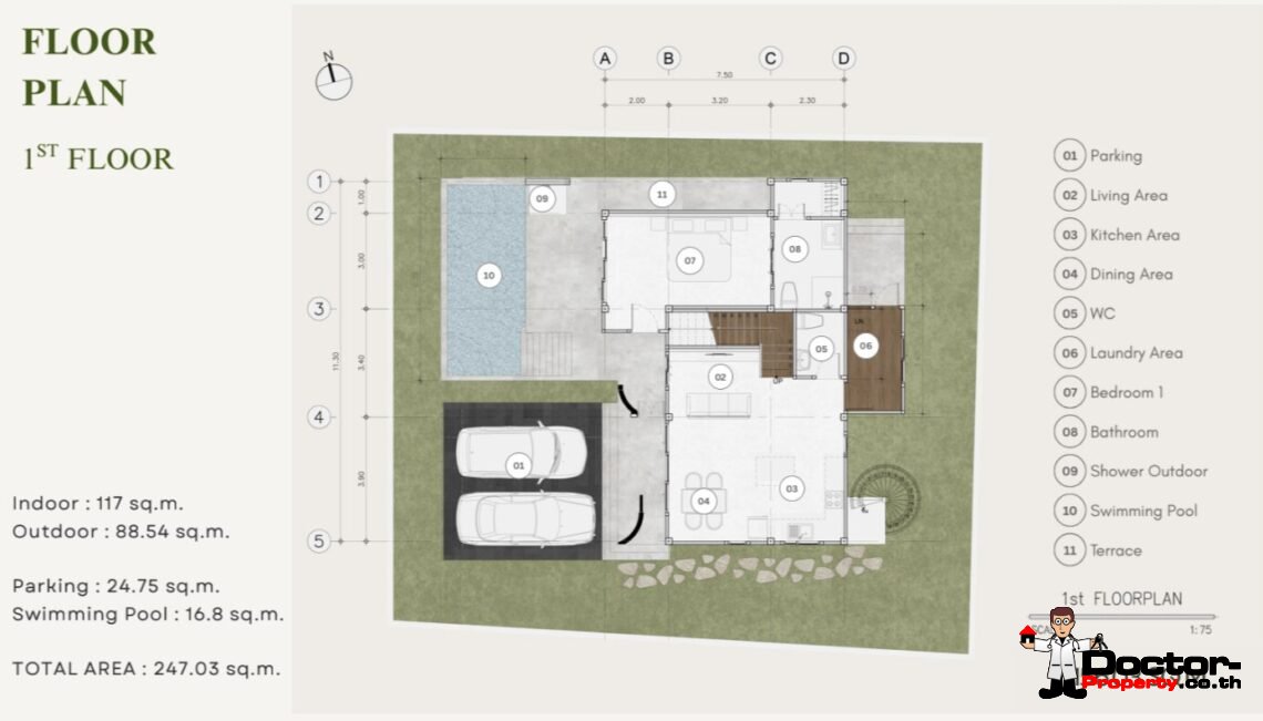 Tropical Modern 2 Bedroom Private Pool Villa in Mae Nam, Koh Samui – For Sale
