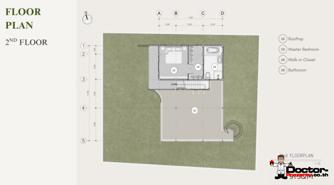 Tropical Modern 2 Bedroom Private Pool Villa in Mae Nam, Koh Samui – For Sale