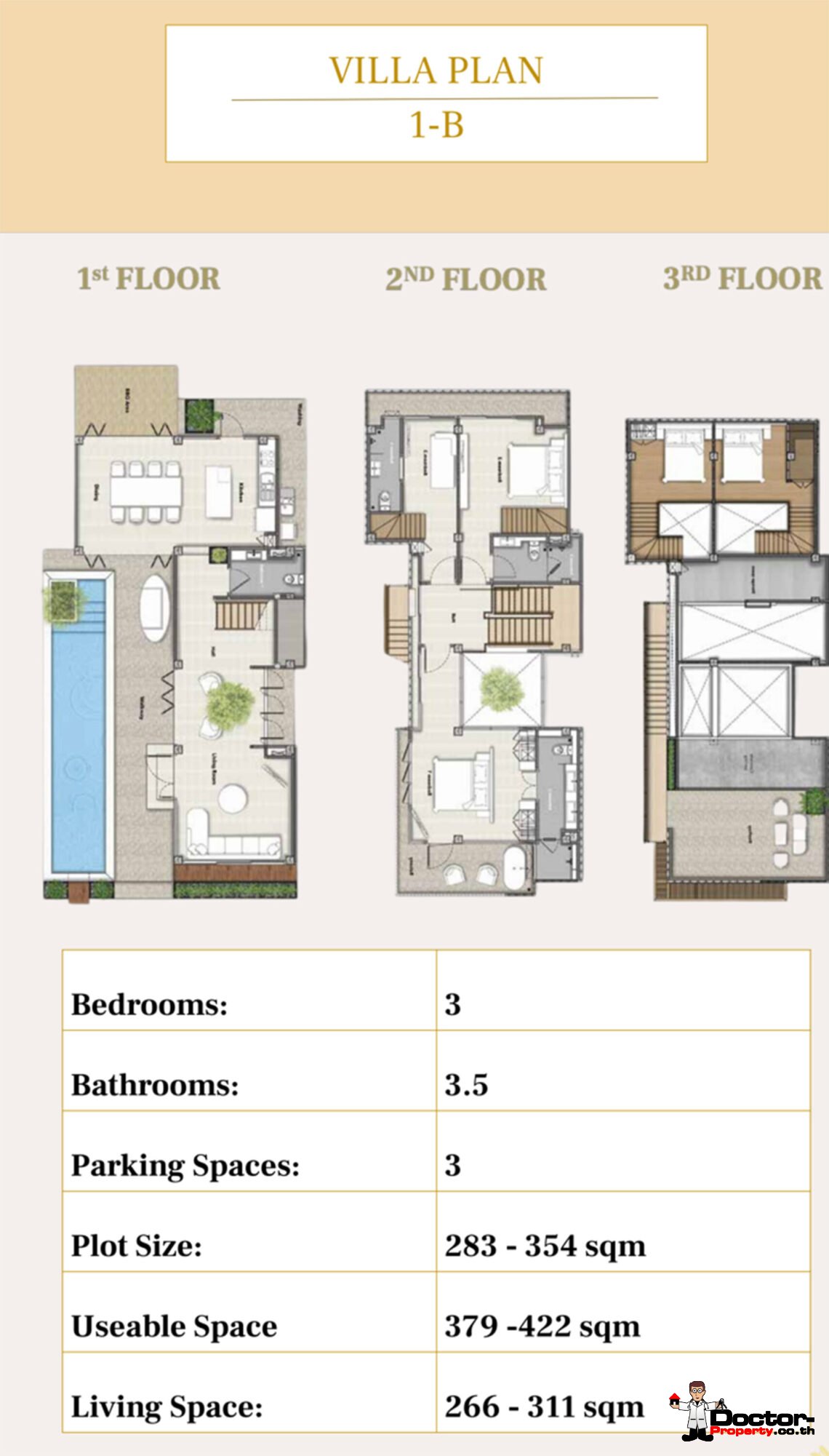 Modern 3-4 Bedroom Private Pool Villa with Beach Access in Laem Sor, Koh Samui – For Sale