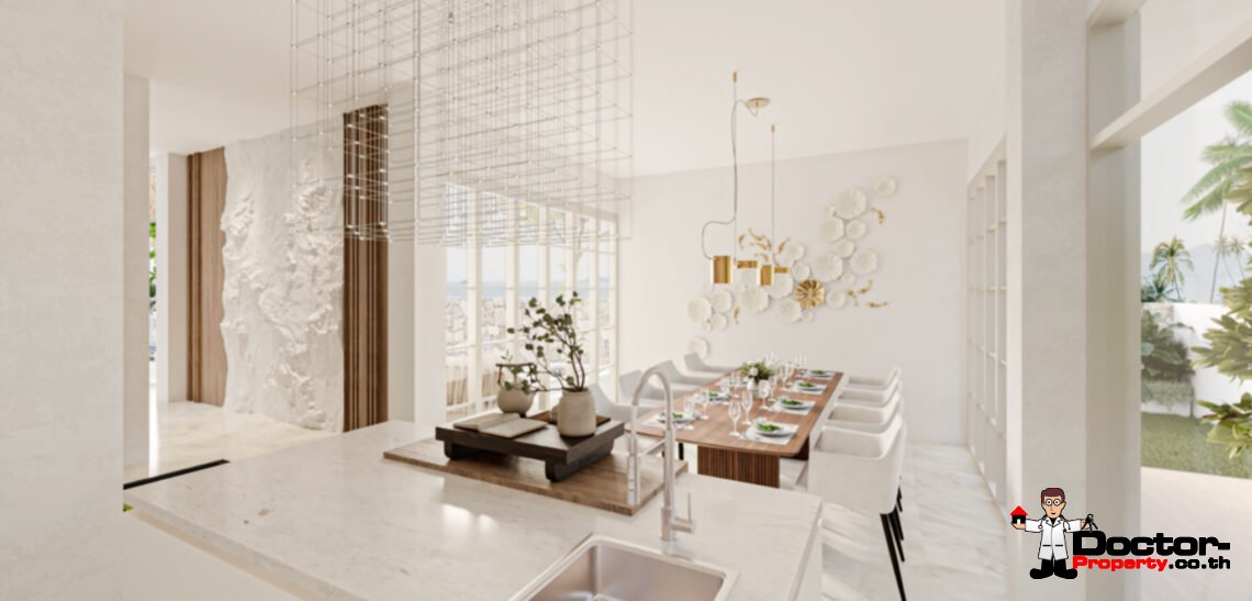 Modern 3-4 Bedroom Private Pool Villa with Beach Access in Laem Sor, Koh Samui – For Sale