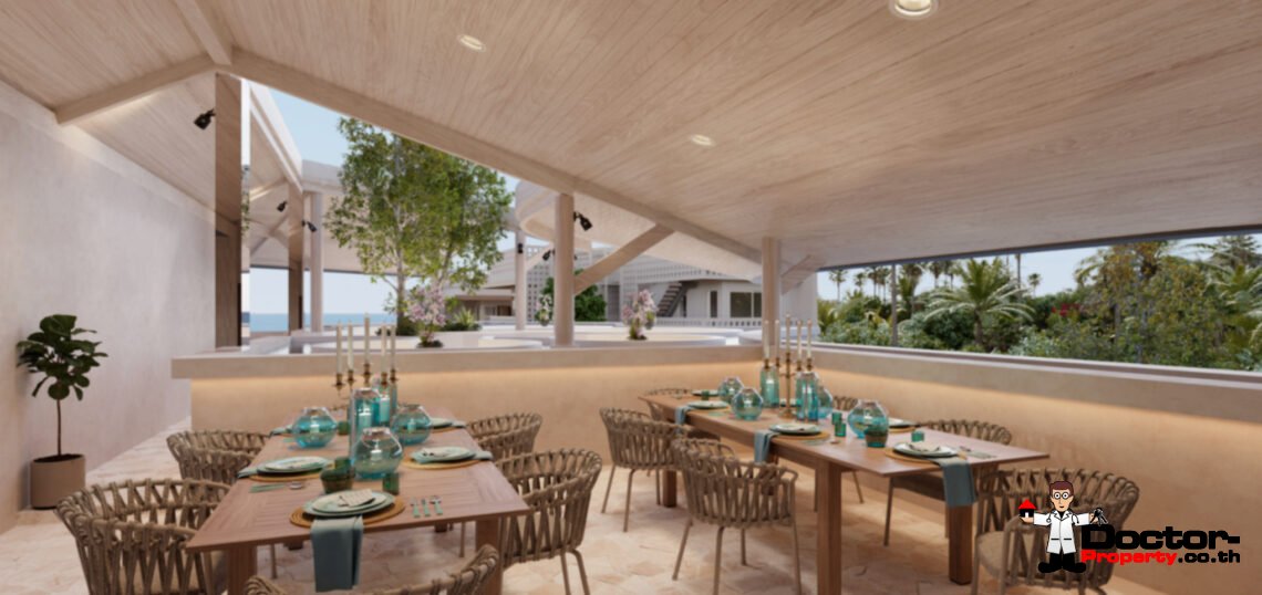 Modern 3-4 Bedroom Private Pool Villa with Beach Access in Laem Sor, Koh Samui – For Sale