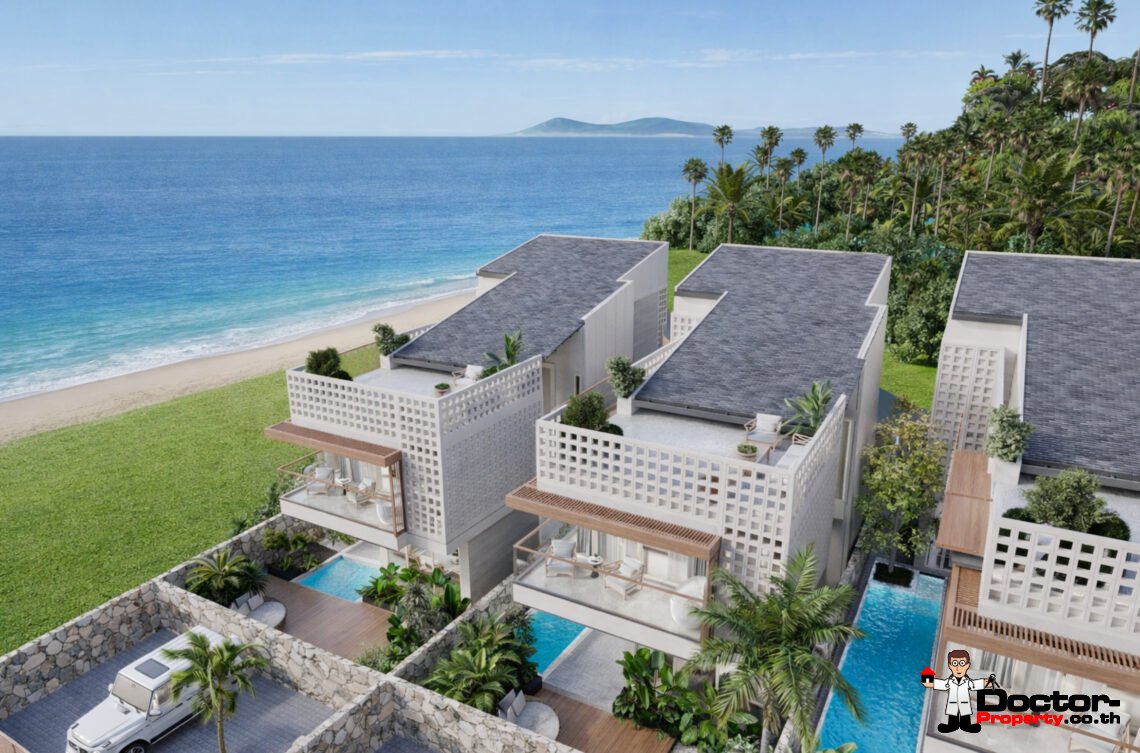 Modern 3-4 Bedroom Private Pool Villa with Beach Access in Laem Sor, Koh Samui – For Sale