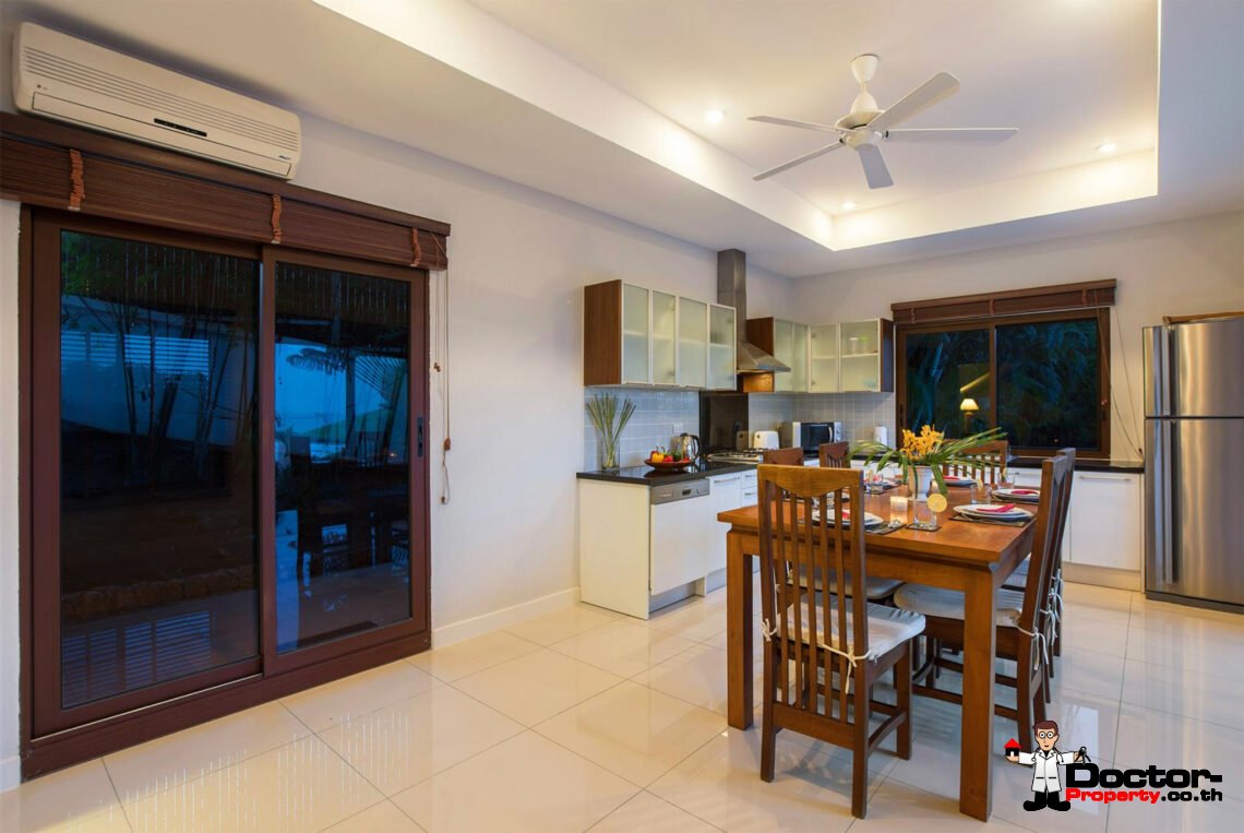 4 Bedroom Pool Villa with Sea View in Choeng Mon, Koh Samui – For Sale