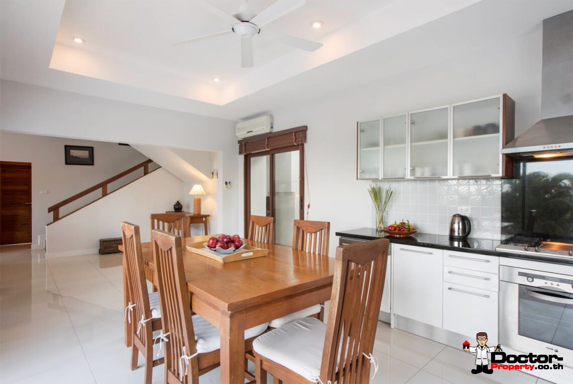 4 Bedroom Pool Villa with Sea View in Choeng Mon, Koh Samui – For Sale