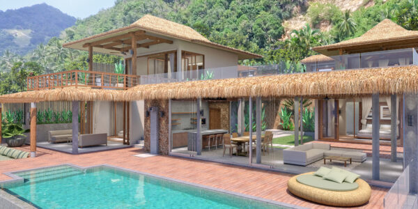 4 Bedroom Pool Villa with Sea View in Chaweng Noi, Koh Samui – For Sale