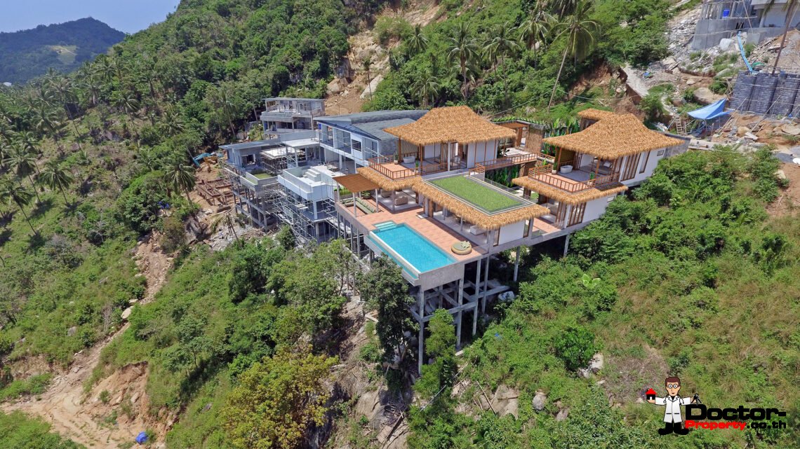 4 Bedroom Pool Villa with Sea View in Chaweng Noi, Koh Samui – For Sale