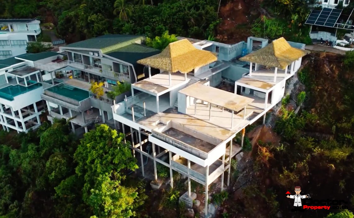 4 Bedroom Pool Villa with Sea View in Chaweng Noi, Koh Samui – For Sale