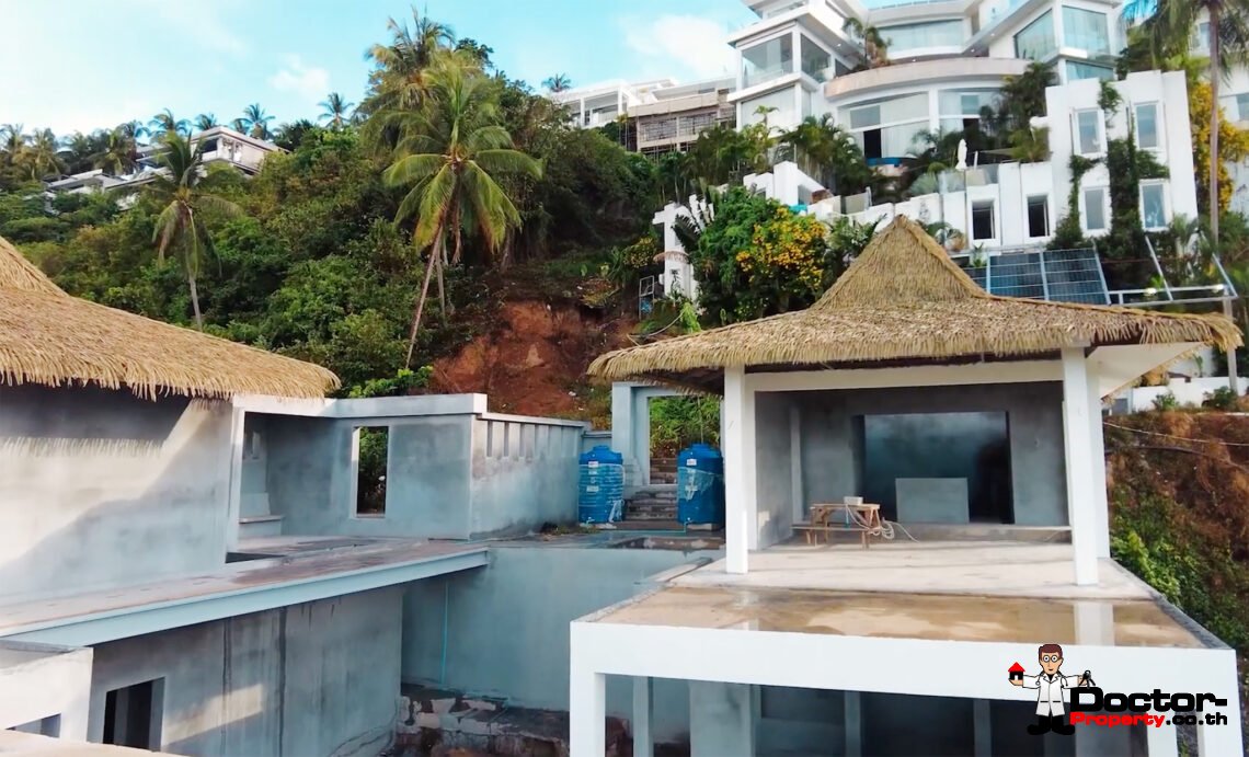 4 Bedroom Pool Villa with Sea View in Chaweng Noi, Koh Samui – For Sale