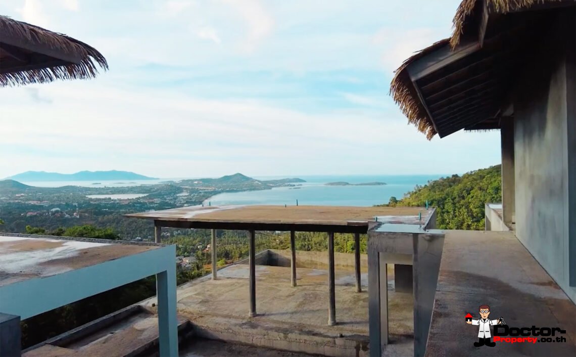 4 Bedroom Pool Villa with Sea View in Chaweng Noi, Koh Samui – For Sale
