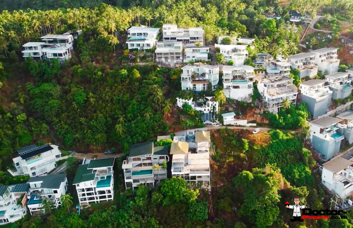 4 Bedroom Pool Villa with Sea View in Chaweng Noi, Koh Samui – For Sale