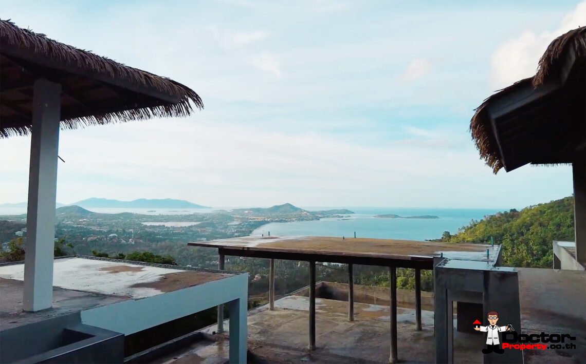 4 Bedroom Pool Villa with Sea View in Chaweng Noi, Koh Samui – For Sale