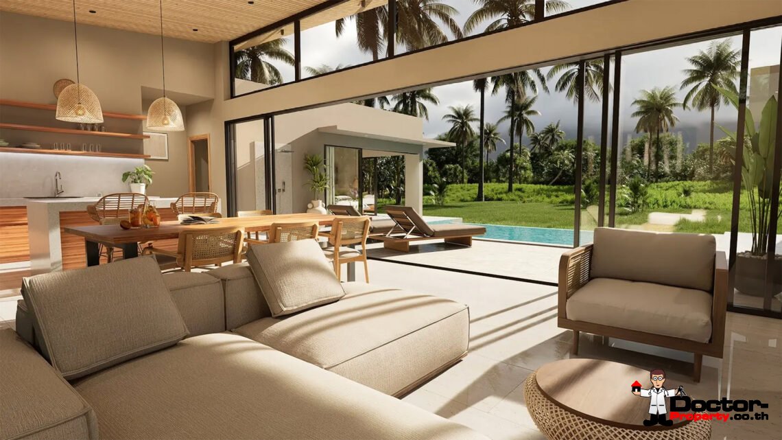 Modern Tropical 3 Bedroom Pool Villa in Ban Tai, Koh Samui – For Sale