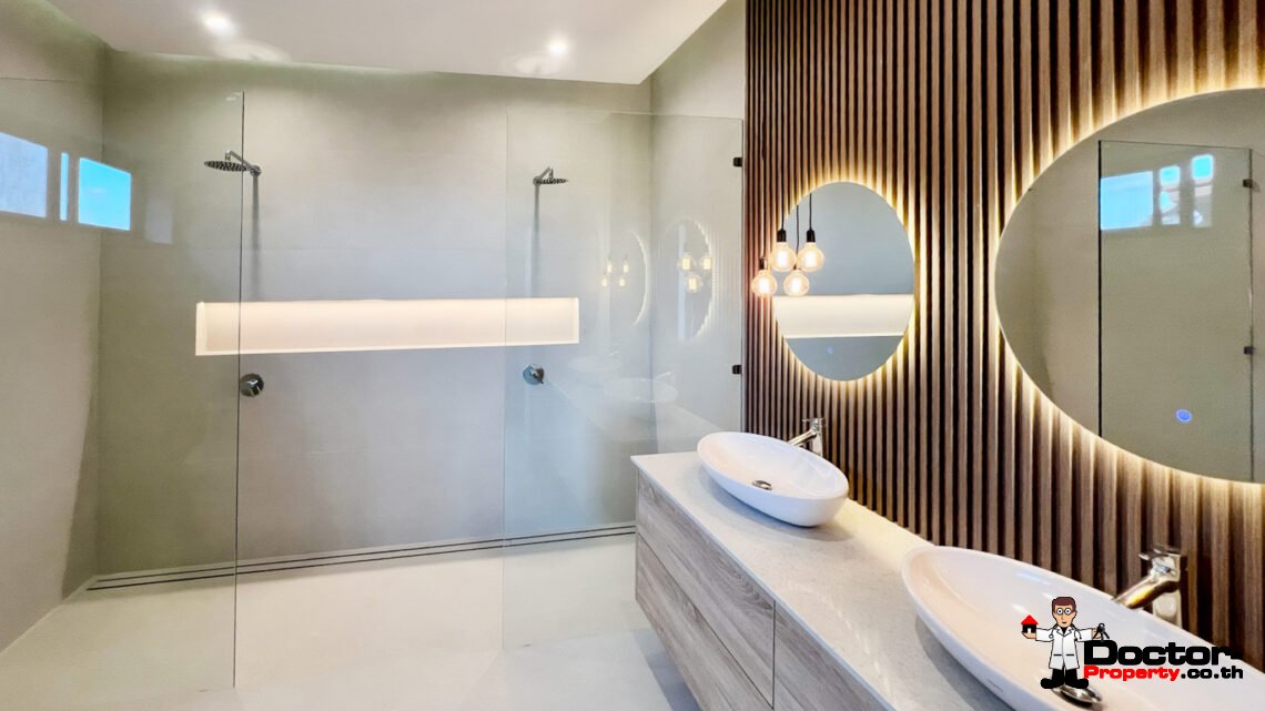 New 3 Bedroom Pool Villa with Sea View in Plai Laem, Koh Samui – For Sale