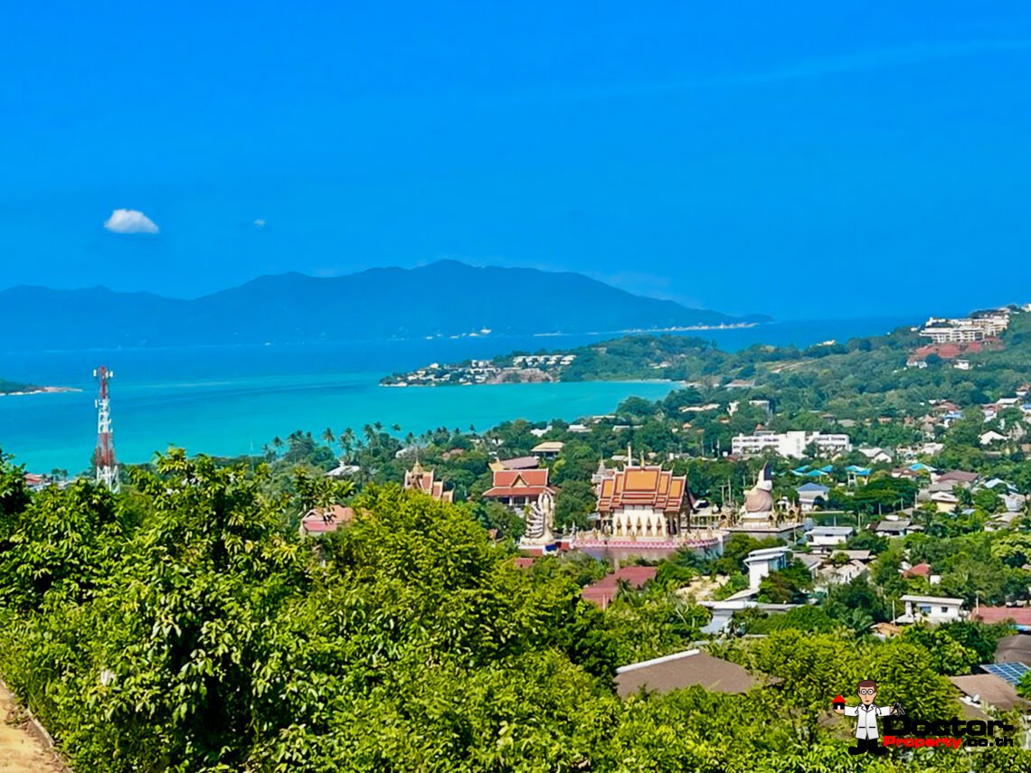 New 3 Bedroom Pool Villa with Sea View in Plai Laem, Koh Samui – For Sale