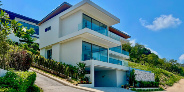 New 3 Bedroom Pool Villa with Sea View in Plai Laem, Koh Samui – For Sale