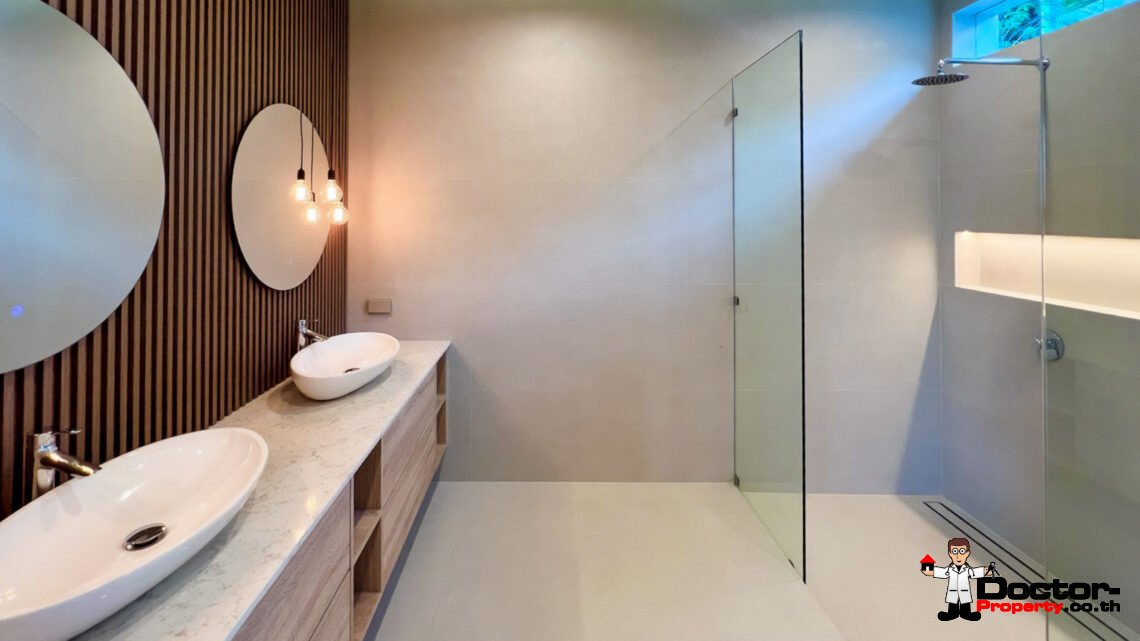 New 3 Bedroom Pool Villa with Sea View in Plai Laem, Koh Samui – For Sale