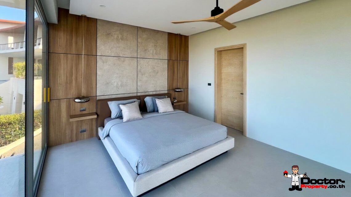 New 3 Bedroom Pool Villa with Sea View in Plai Laem, Koh Samui – For Sale