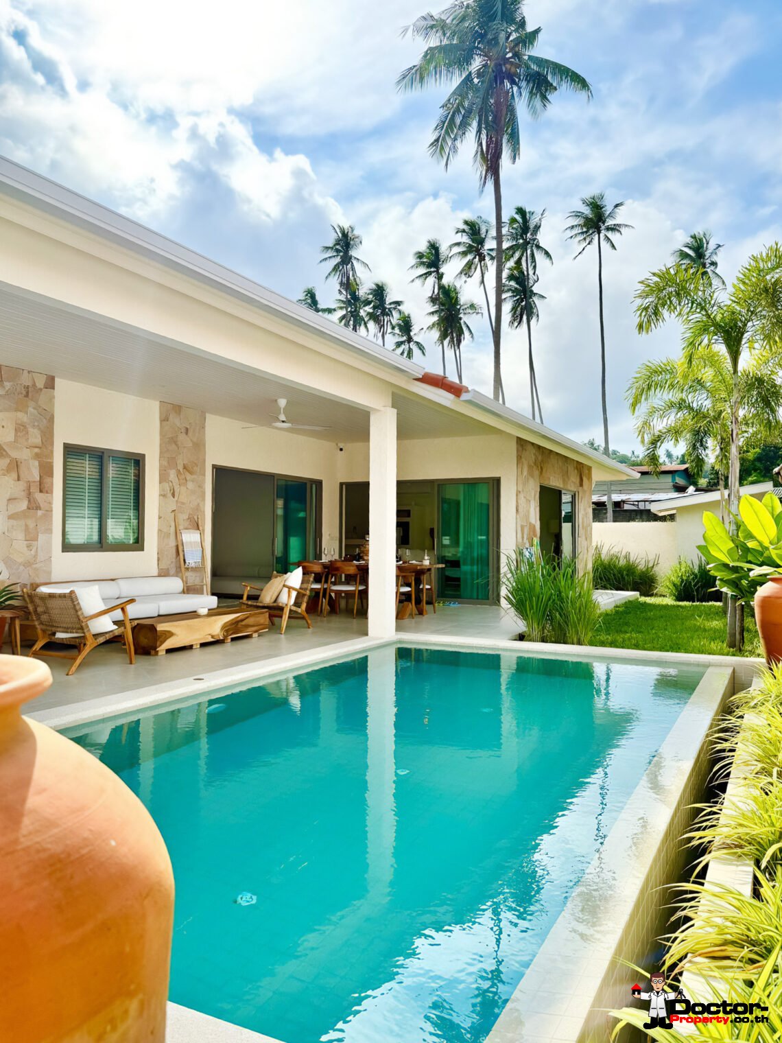 Tropical 2 Bedroom Private Pool Villa in Mae Nam, Koh Samui – For Sale