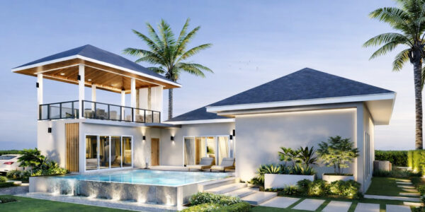 Stylish 3 Bedroom Pool Villa in Mae Nam, Koh Samui – For Sale