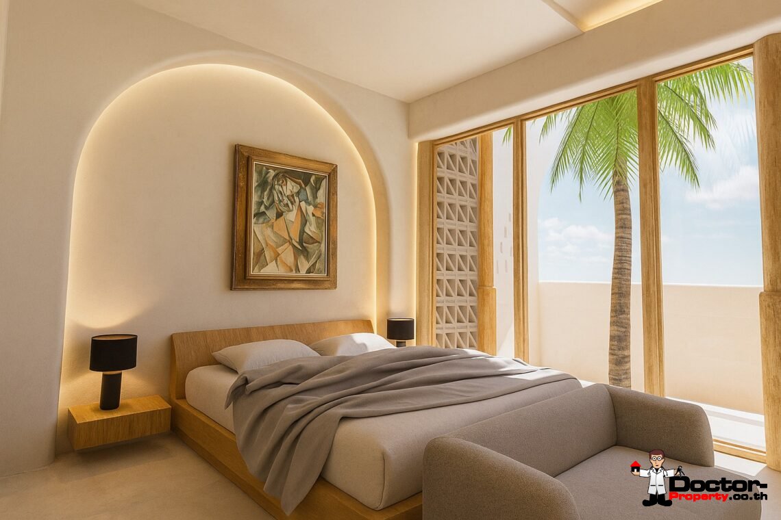 Modern 3 Bedroom Boho Pool Villa in Bang Por, Koh Samui – For Sale