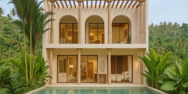 Modern 3 Bedroom Boho Pool Villa in Bang Por, Koh Samui – For Sale