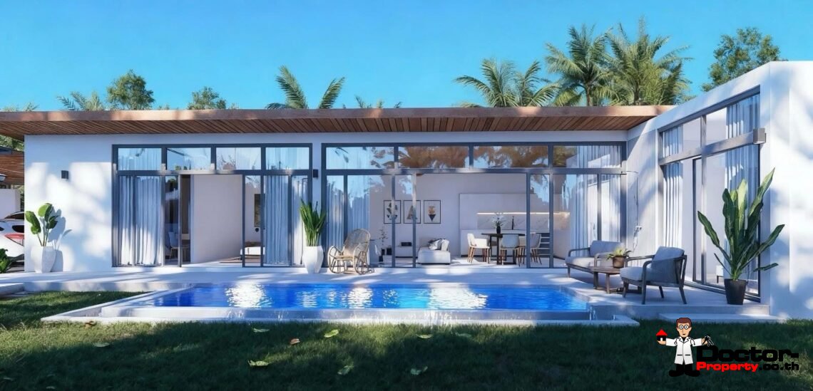 Stylish Tropical 3 Bedroom Villa with Private Pool in Mae Nam, Koh Samui – For Sale