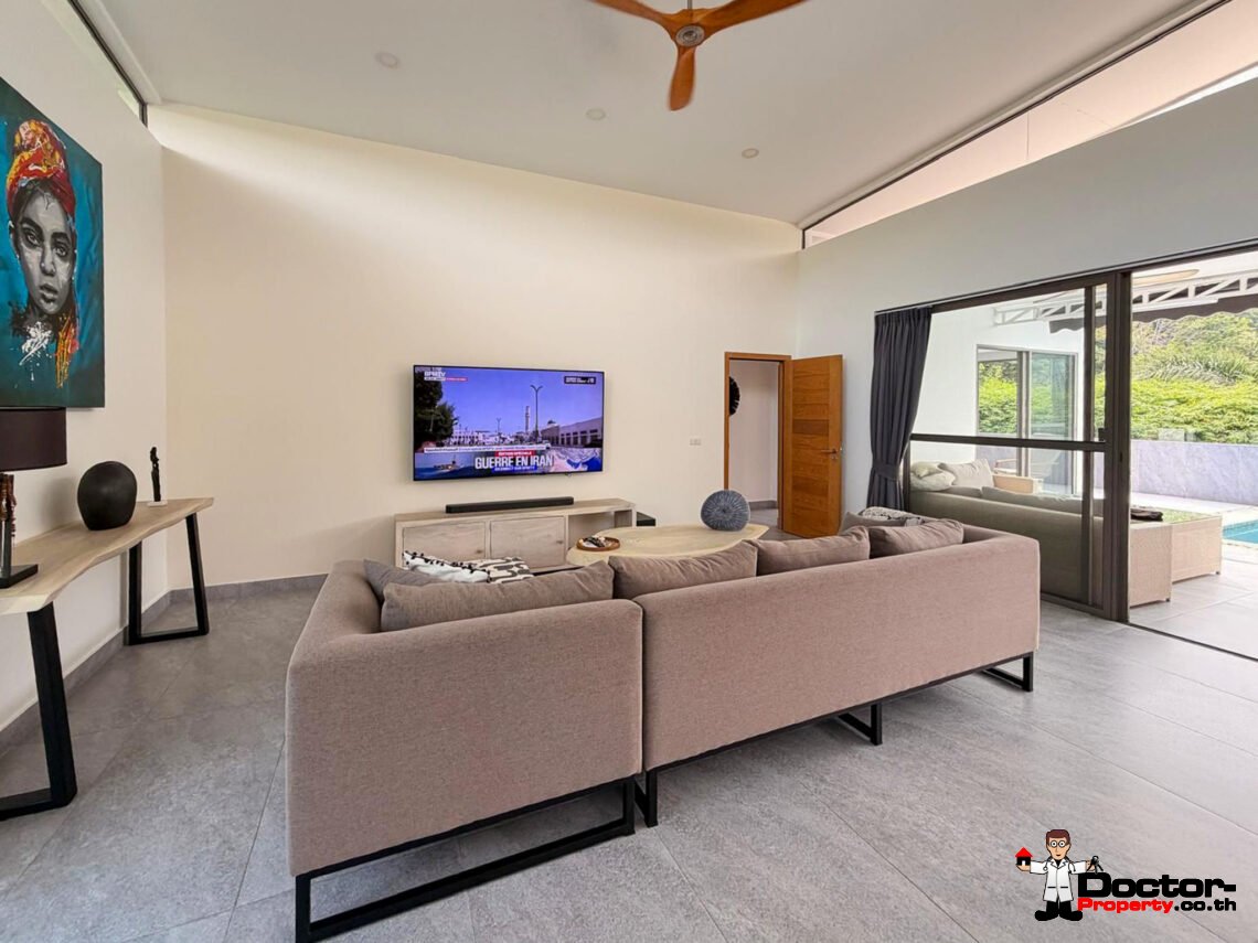 3 Bedroom Pool Villa with Mountain View in Lamai, Koh Samui – For Sale