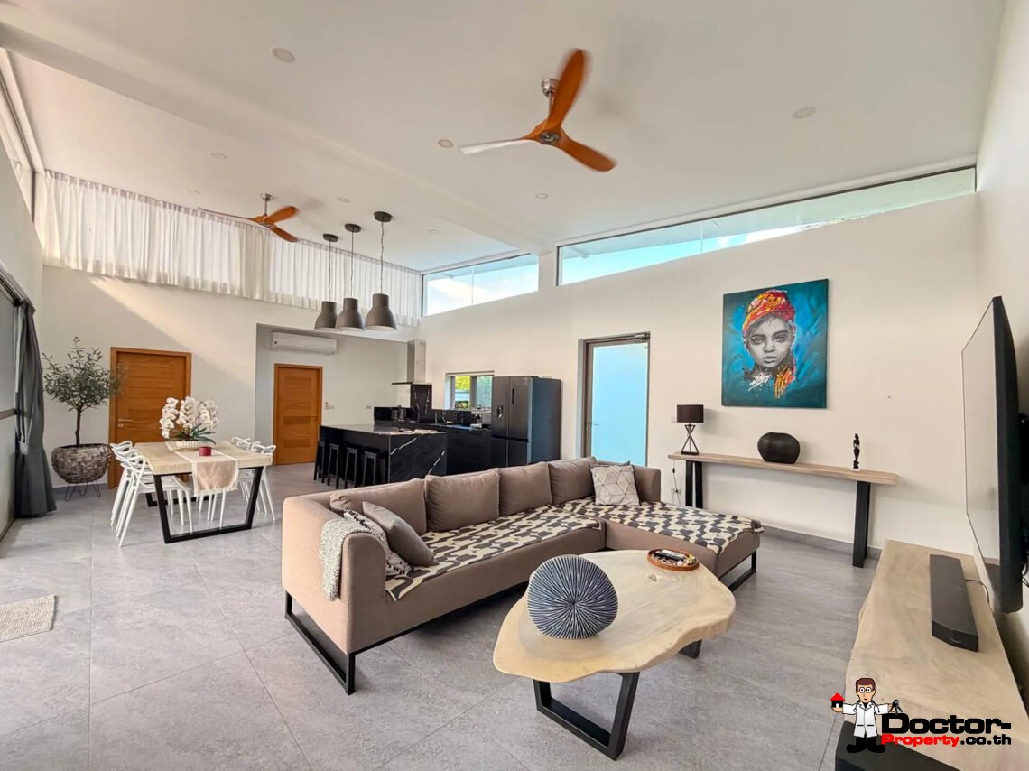 3 Bedroom Pool Villa with Mountain View in Lamai, Koh Samui – For Sale