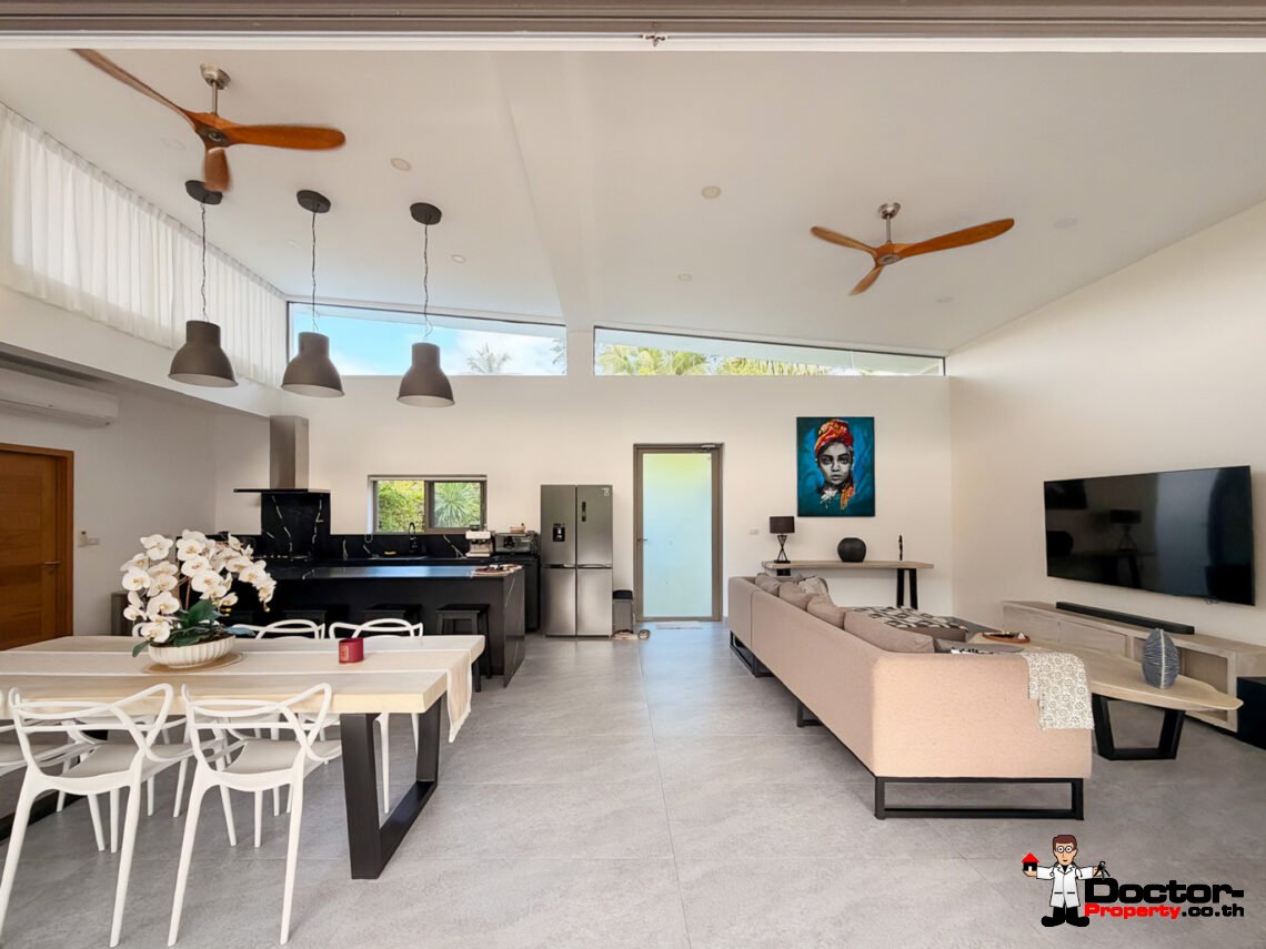 3 Bedroom Pool Villa with Mountain View in Lamai, Koh Samui – For Sale