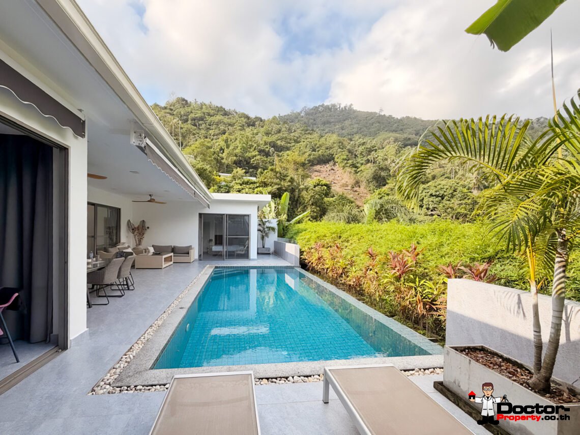 3 Bedroom Pool Villa with Mountain View in Lamai, Koh Samui – For Sale