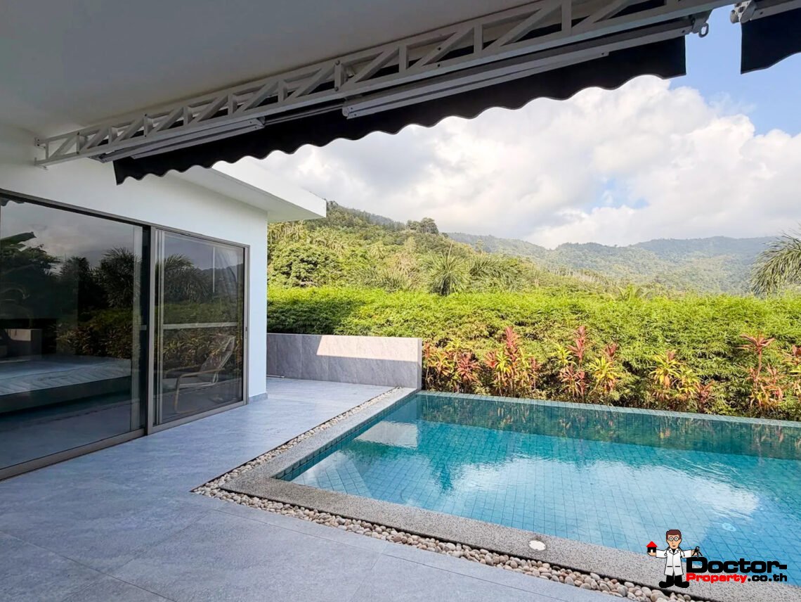 3 Bedroom Pool Villa with Mountain View in Lamai, Koh Samui – For Sale