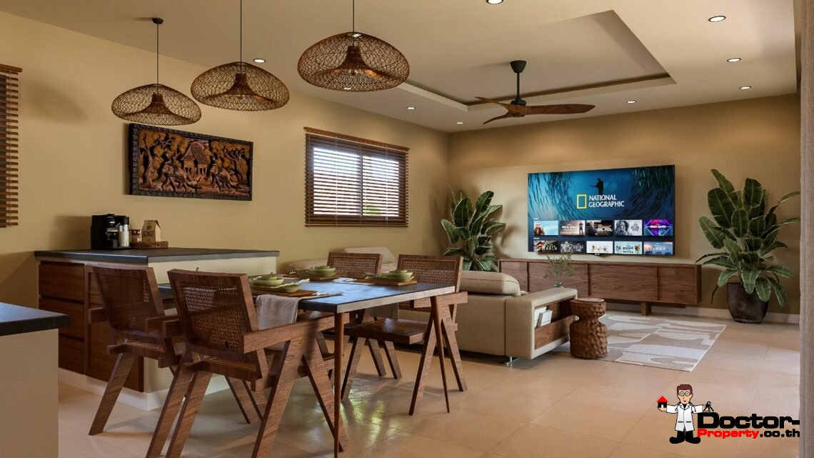 Modern Tropical 2 Bedroom Pool Villa in Na Mueang, Koh Samui – For Sale