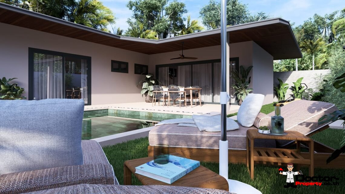 Modern Tropical 2 Bedroom Pool Villa in Na Mueang, Koh Samui – For Sale