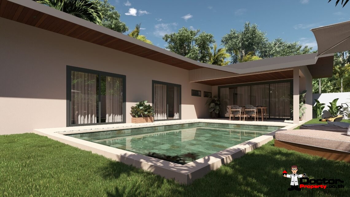 Modern Tropical 2 Bedroom Pool Villa in Na Mueang, Koh Samui – For Sale
