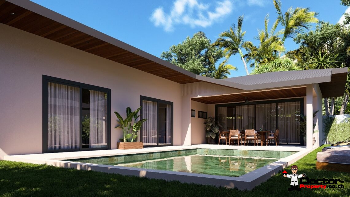 Modern Tropical 2 Bedroom Pool Villa in Na Mueang, Koh Samui – For Sale