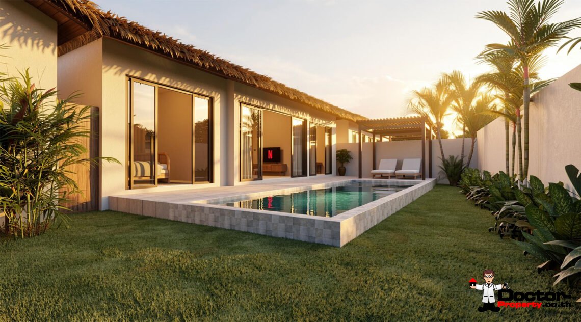1 and 3 Bedroom Pool Villa with Bali Style in Lamai, Koh Samui – For Sale