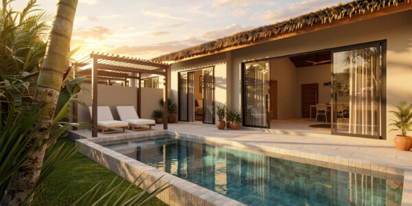 1 and 3 Bedroom Pool Villa with Bali Style in Lamai, Koh Samui – For Sale