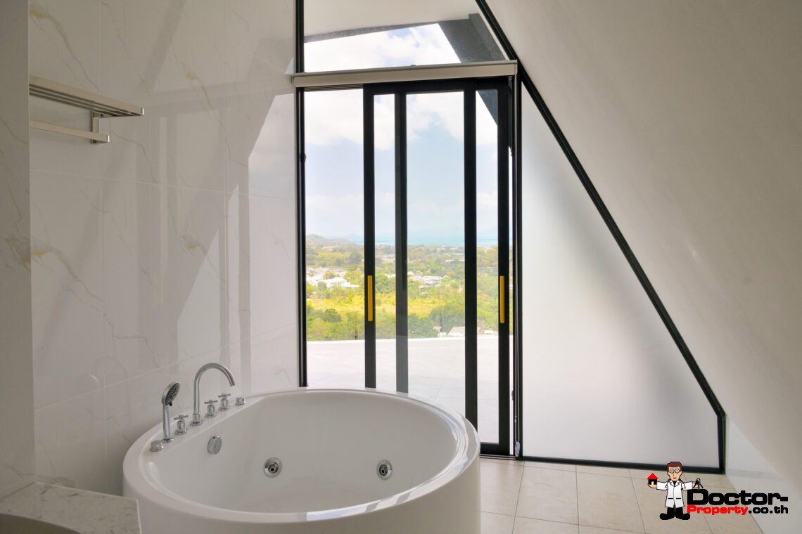 Luxurious 5 Bedroom Pool Villa with Sea View in Bo Phut, Koh Samui – For Sale