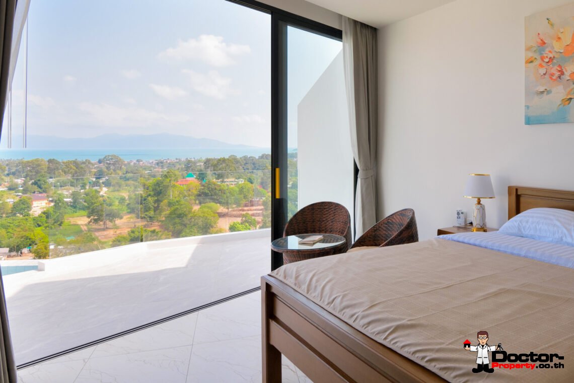 Luxurious 5 Bedroom Pool Villa with Sea View in Bo Phut, Koh Samui – For Sale